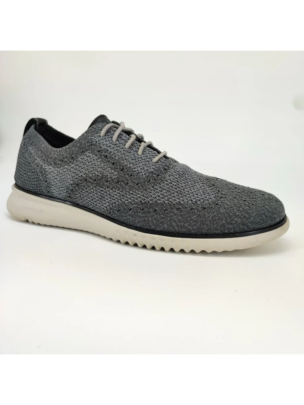 Cole Haan OriginalGrand Men's Size 11 Oxford Shoes Gray Wing Tip C27565